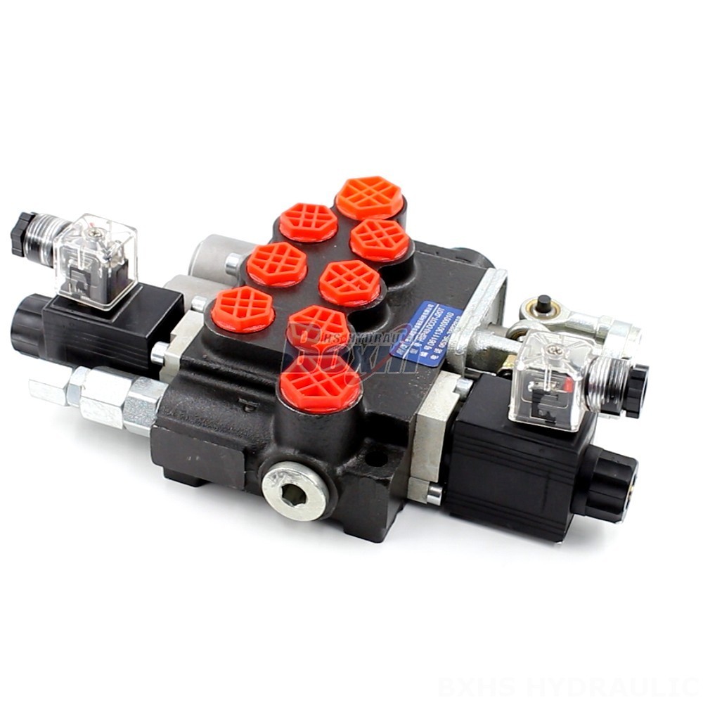 Hydraulic Directional Control Valve - P40 Series: Monoblock, 3 Spool, Solenoid & Joystick main image